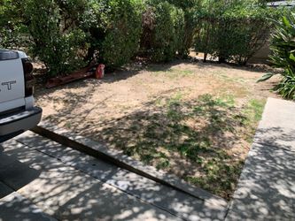 Rocks, Turf, DG, Sod.
