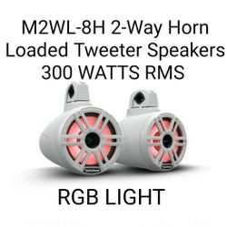 M2WL-8H 8” Color Optix™ 2-Way Horn Loaded Wake Tweeter Speakers

300 WATTS RMS 