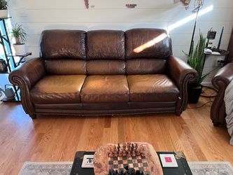 Leather Couch and Recliner (both)