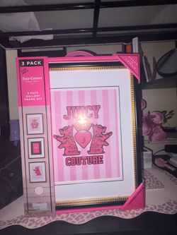 3 Pink Y2K Juicy Couture frames