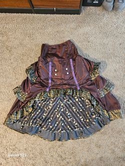 Handmade womens steampunk high low skirt