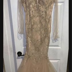 Rose Gold Mermaid Gown