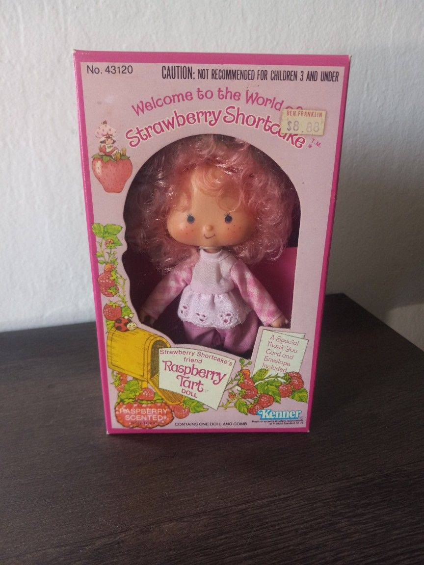 1980 Kenner Strawberry Shortcake Raspberry Tart Doll No.43120 New Sealed