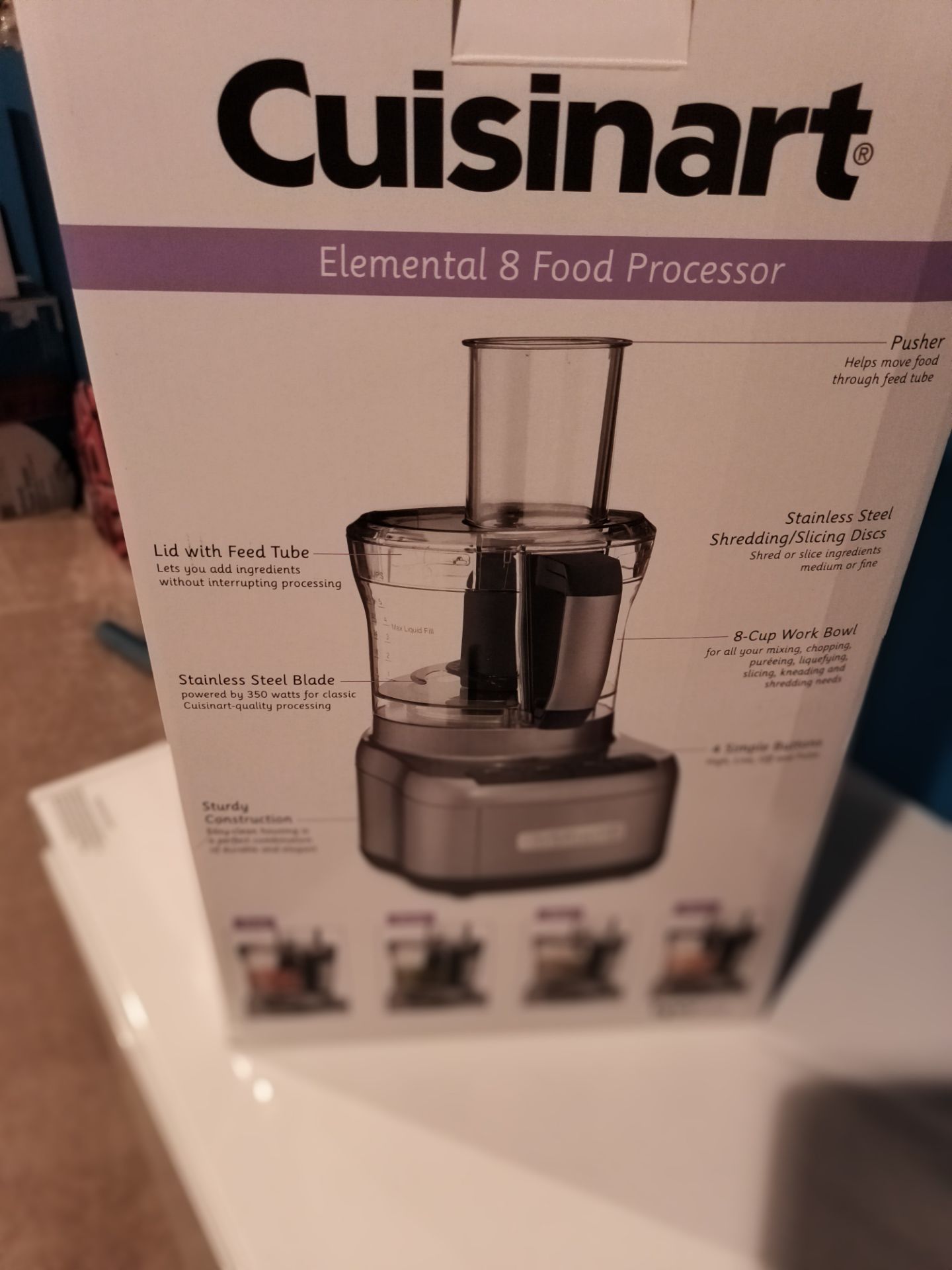 CUISINART ELEMENTAL 8 CUP FOOD PROCESSOR
