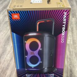 New JBL PartyBox 520 speaker. Has Bluetooth V5.4 and up to 15 hours of play time. Great for parties!