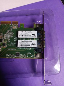 NeoPhotonics Fiber Gigabit Eth PCI Express w/ PT7323-51-1T-AC-KAP+