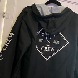 Brand New Black & White Salty Crew Tippet Snap Jacket size M / Medium