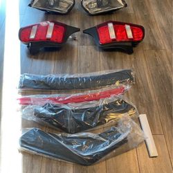 Ford Mustang Tail Lights, Headlights, And Front Bumper Spoiler 