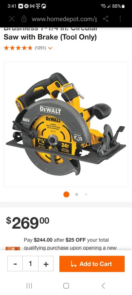 Dewalt Skillsaw Cordless
