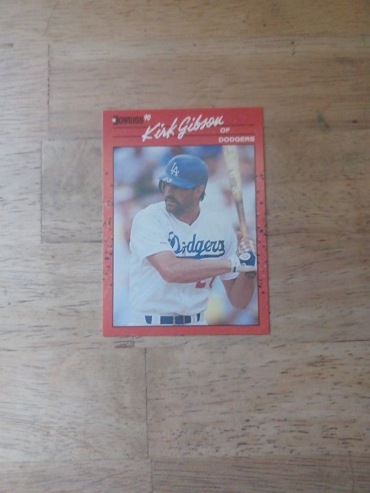 Kirk Gibson Dodgers Card With Error
