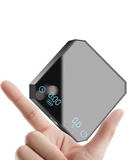 IKAPE Digital Coffee Scale with Timer, 0.1g High Precision Espresso Scale, 2kg Capacity, Waterproof Rechargeable Aluminum Alloy Coffee Scale with Auto
