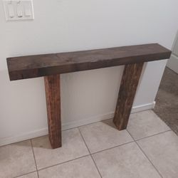 2Beautiful Rustic Looking Wooden Accent Table/entry Stand Ect Must Pick Up Broadway And APACHE BUCKEYE AZ CASH ONLY $65 firm solid built legs were giv