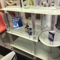 New White Glass Bar Table We Finance $39 Initial Payment 