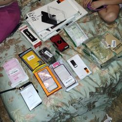 Different Phone Cases And Screen Protectors 