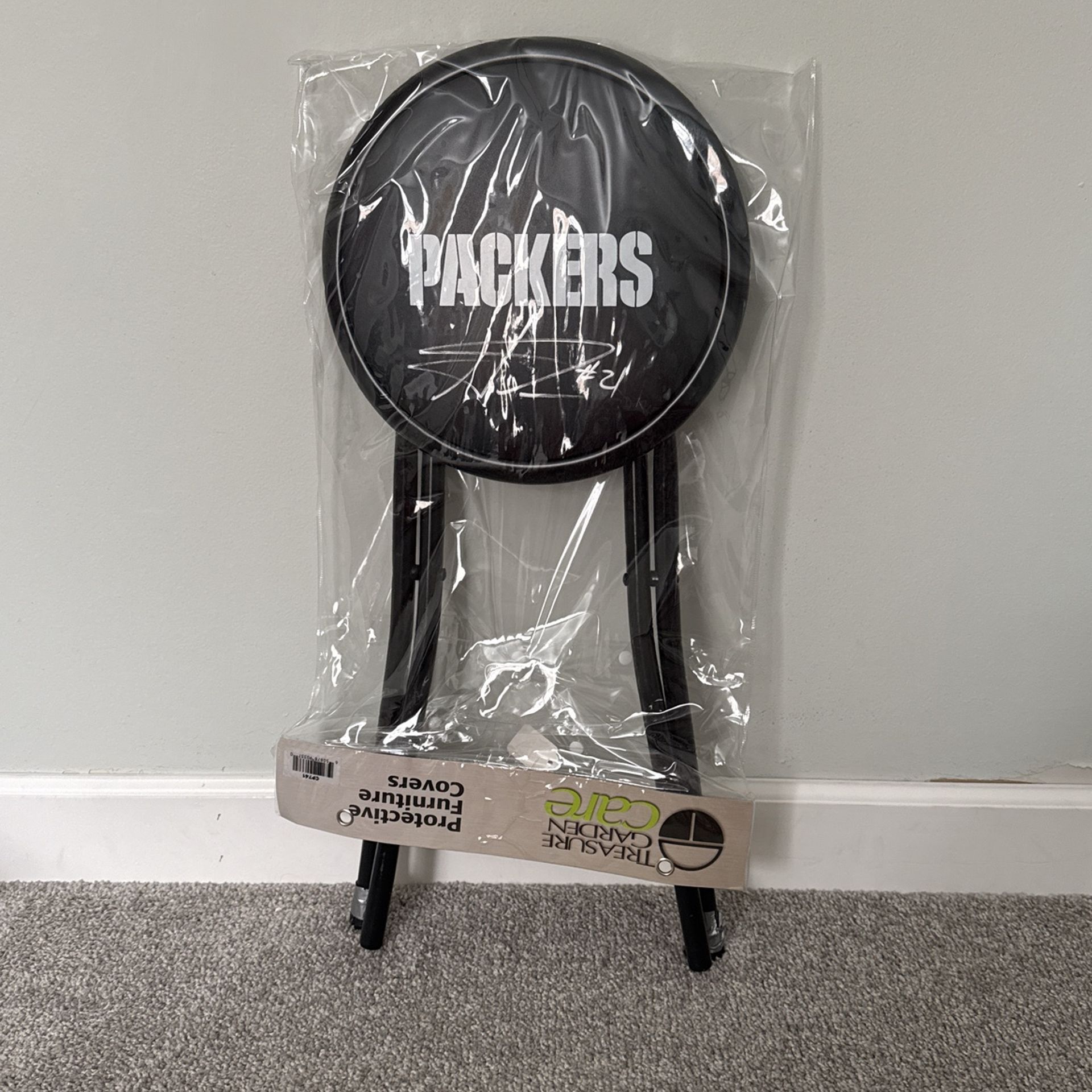 Charles Woodson Signed Packers Stool