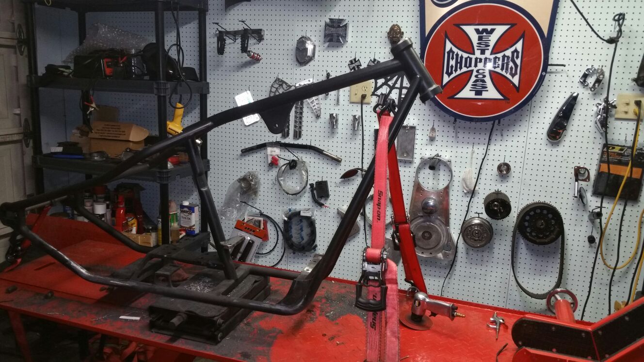 West Coast Choppers CFL 2up 1out Frame & Oil Tank! Jesse James