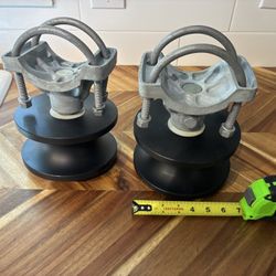 2 New Heavy Duty 4” x 2.5”Cantilever Gate Rollers