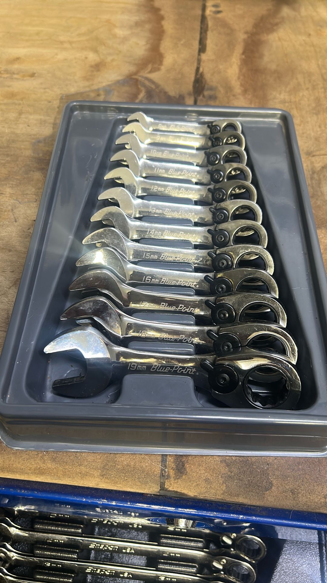 Blue-Point (snap On)   8-19mm Midget Ratcheting Wrench Set