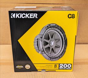 Kicker Comp Bass Speaker C8 8" Subwoofer 200 Watts 4-Ohm 43C84 🚨 Payment Options Available 🚨