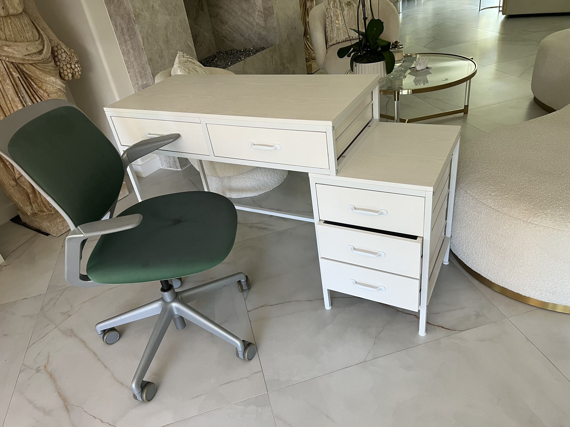 Desk And Office Chair