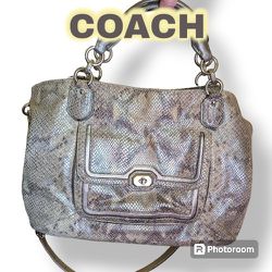 Coach Snakeskin Hobo Purse with matching Wallet  NWT