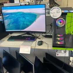 Gaming PC With Monitor 