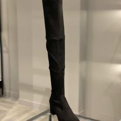 Stuart Weitzman Suede Black Boots US6