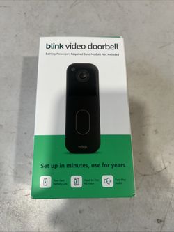 Blink Wireless Video Doorbell 2nd Gen Newest Model Black HD, NEW/SEALED