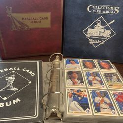 Baseball Card Binders with Bonus Cards