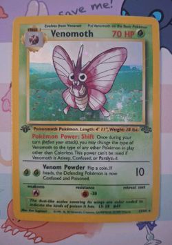 1st Edition Holo 1999 Venomoth Jungle