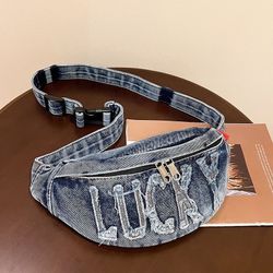 New retro chest bag one-shoulder casual waist bag versatile commuting high-end small bag mountaineering bag