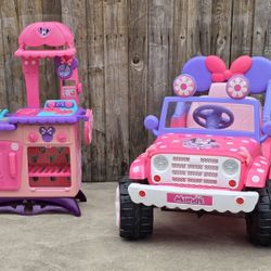 Carrito y Cosina De Minnie Mouse