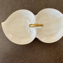 24 Karat Ivory Bone China Tidbit Dish By Mikasa