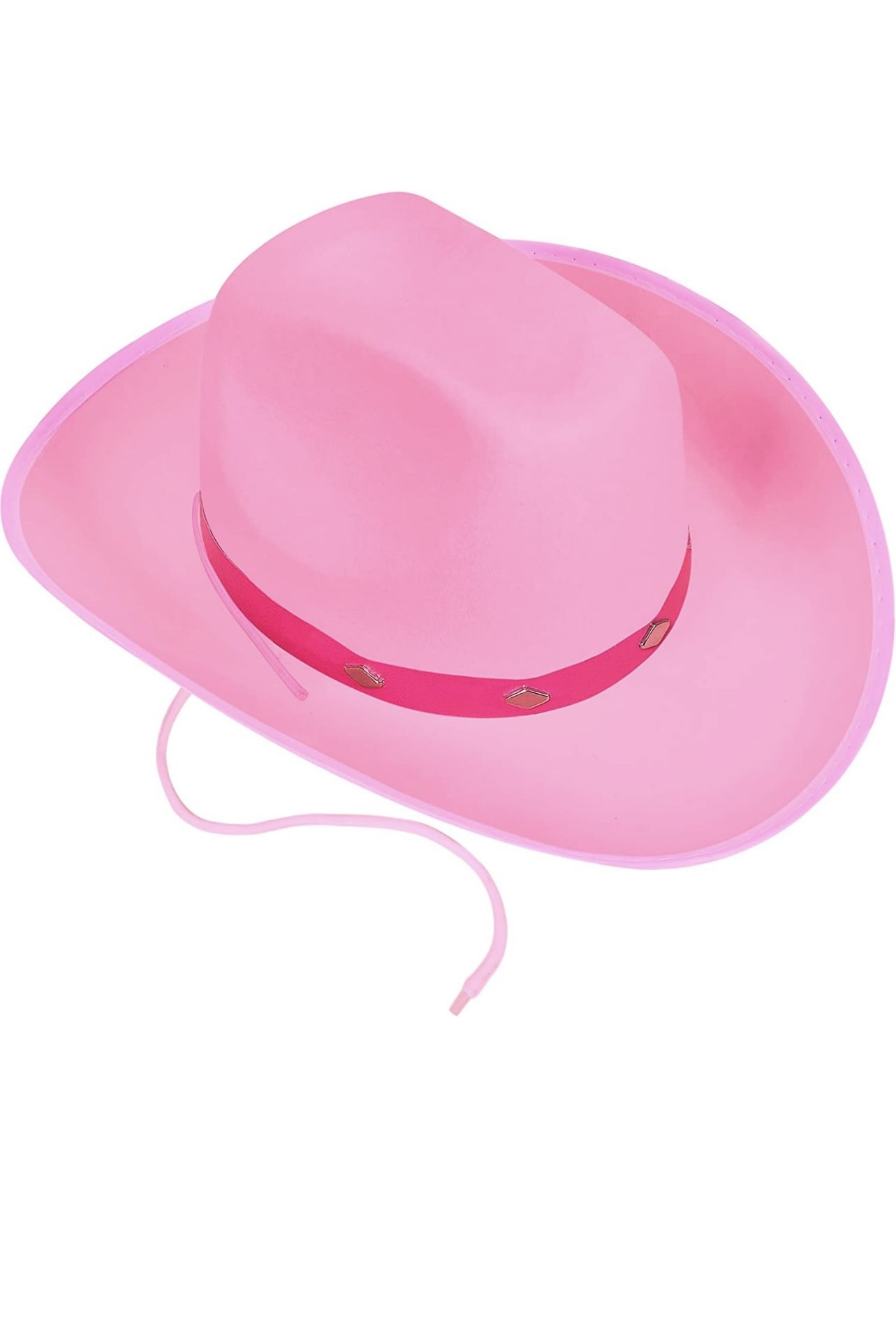 Kangaroo - Pink Cowboy Hat for Women & Men with Pull-on Closure, Get Stylish with Felt Cowboy Hats for Real Cowboys or Costume Party - Perfectly Fits 