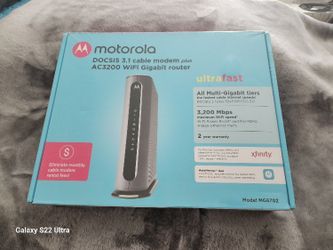 Motorola Cable Modem Plus WIFI Gigabit Router