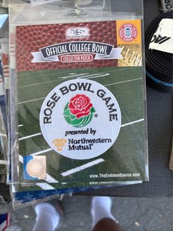 Rosebowl iron on patch
