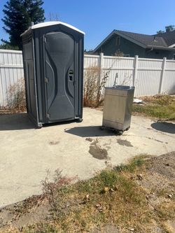 Portable Toilet and Hand Wash Station