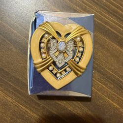 Elizabeth Taylor Vintage Heart Brooch 
