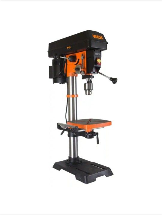 Wen 5-Amp 12 in. Variable Speed Cast Iron Benchtop Drill Press with Laser, Work Light, and 5/8 in. Chuck Capacity