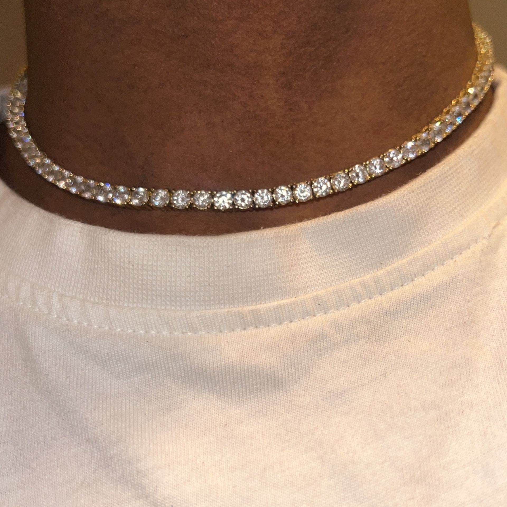 Diamond Tennis Choker Chain