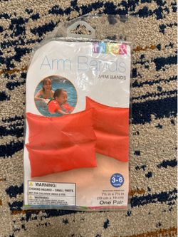 Orange color arm band floats- 7 inches