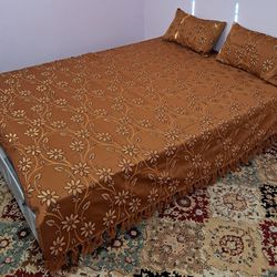 Indian 100% Silk & Cotton Fancy Bedsheets  - Must Go ASAP [IM Moving Out]