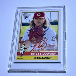 2025 Topps Heritage RC Rhett Lowder Red ink Autographed 