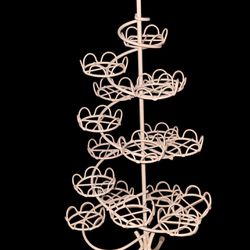 Professional Quality Light Pink Wire Spiral Cupcake  Stand 18 Cakes     20" Tall