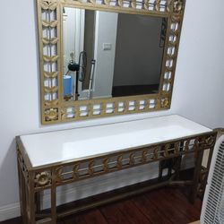 Wall Table And Mirror 