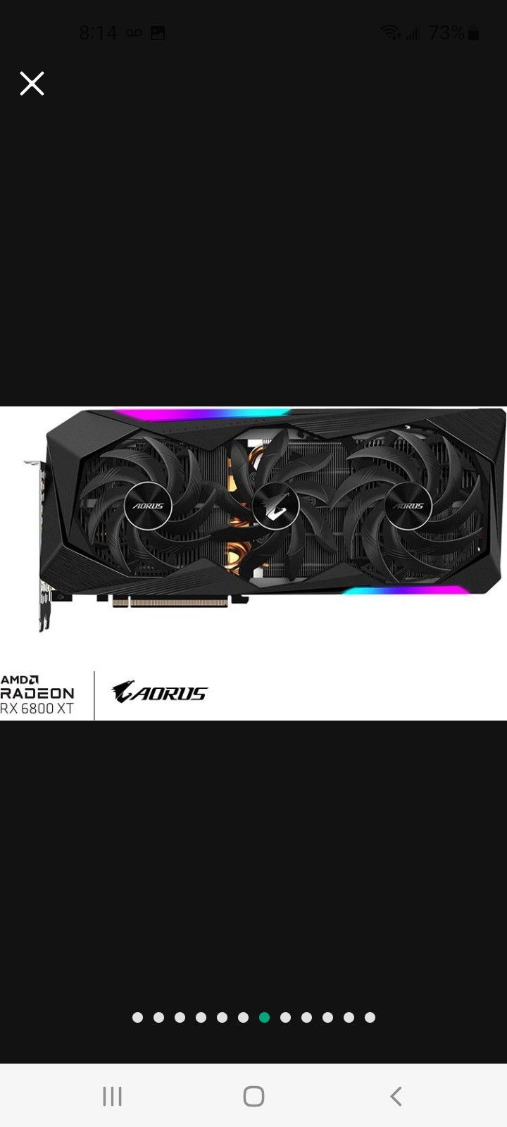 AORUS Radeon RX 6800 XT Master for Sale in Hemet, CA - OfferUp