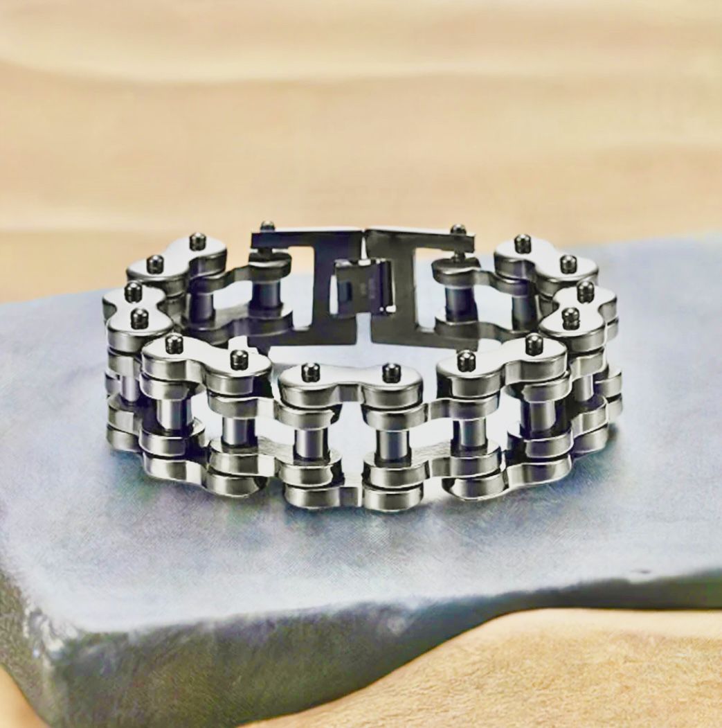 Heavy Duty Stainless Steel Motorcycle Chain Bike Bracelet