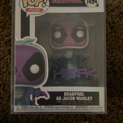 Autographed Funko POP! - Deadpool - POP Plus  | Signed by Matt Horak