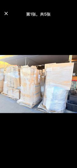 【Mix Furniture Pallet】 Tin cabinet, memory mattress, ottoman, Office Chair, Bar Chair