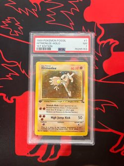 Pokemon PSA 7 Hitmonlee 1999 Vintage